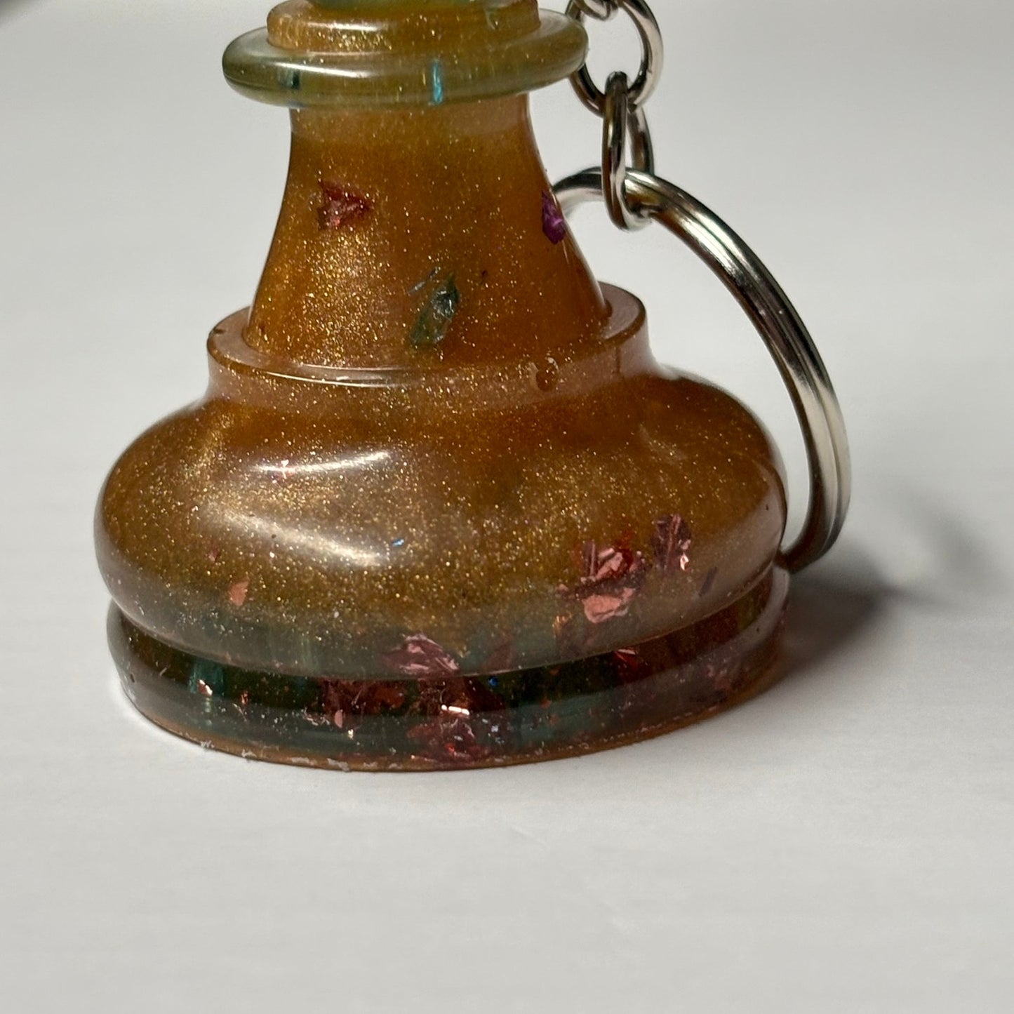 Yellow Cream Pawn - Handmade Resin Keychain - Large Edition