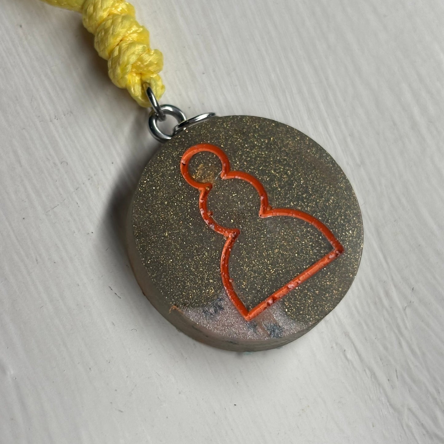 Vintage Pawn - Handmade Resin Chess Necklace