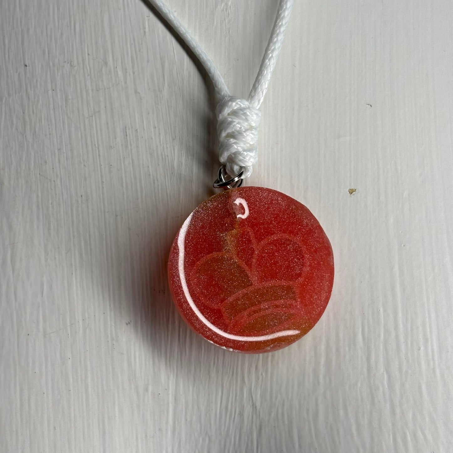 Pink Smoosh - Handmade Resin Chess Necklace