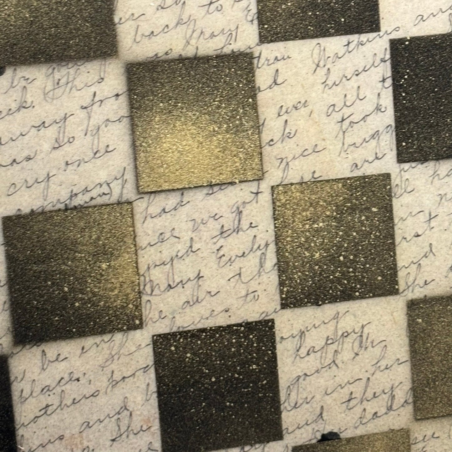 Cursive Gold - Resin Coated Chess Board