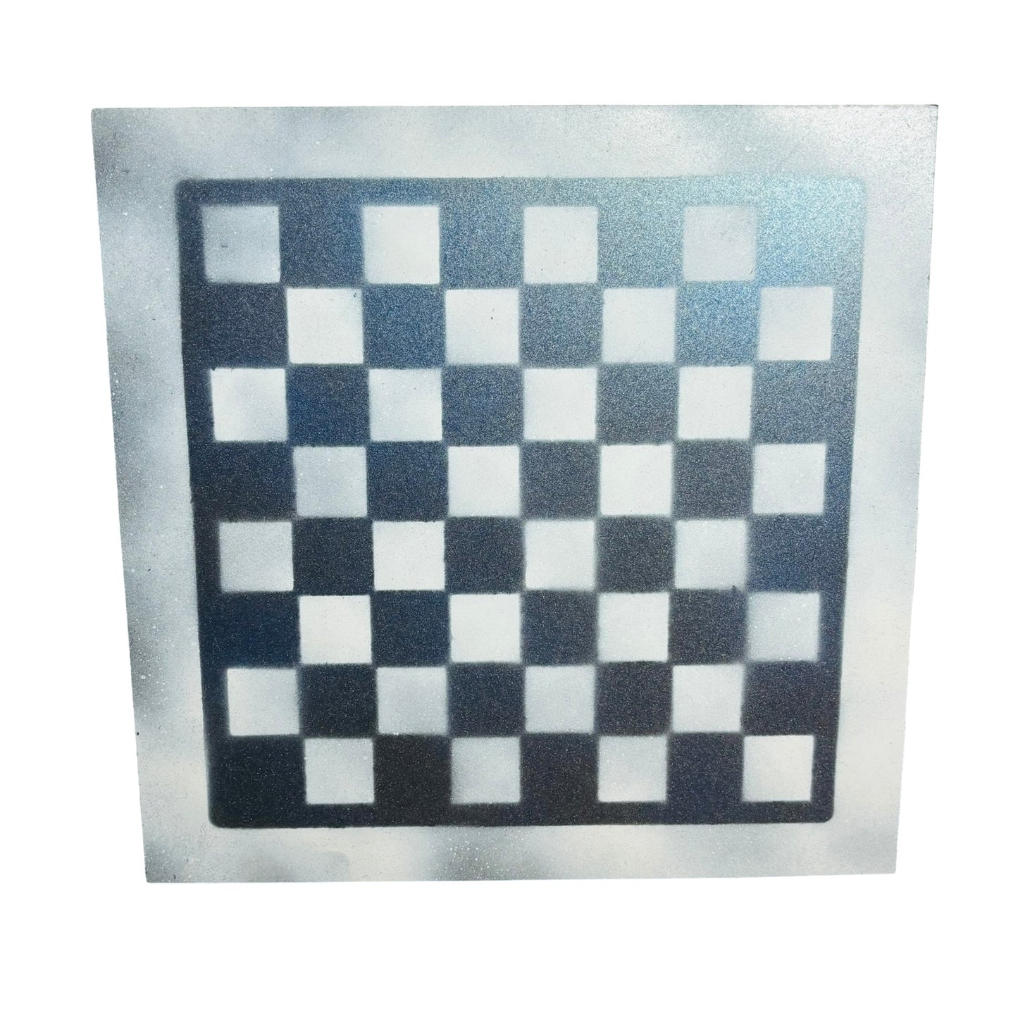 Metallic Blue - Painted Chess Board