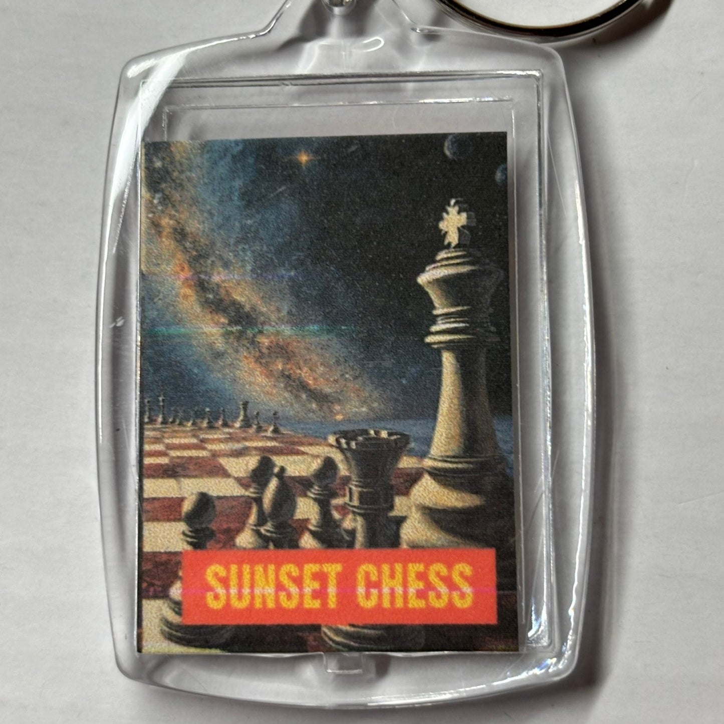 Star Gaze - Chess  Photo Keychain
