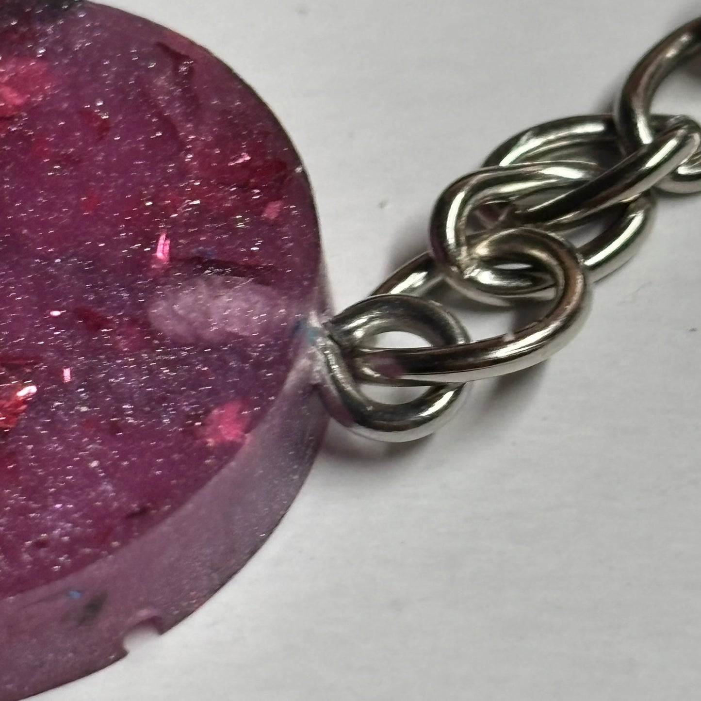 Rose Pink Pawn - Handmade Resin Keychain - Flat Edition