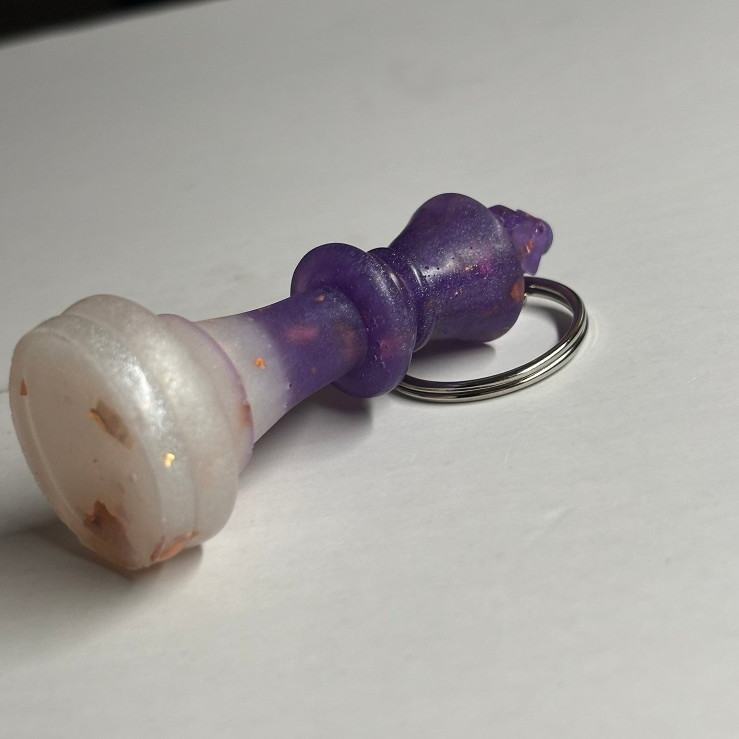 Crystal Purple King - Handmade Resin Keychain