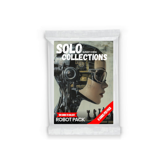 Robot Solo Collection - Sunset Chess Scrapbook Card Pack