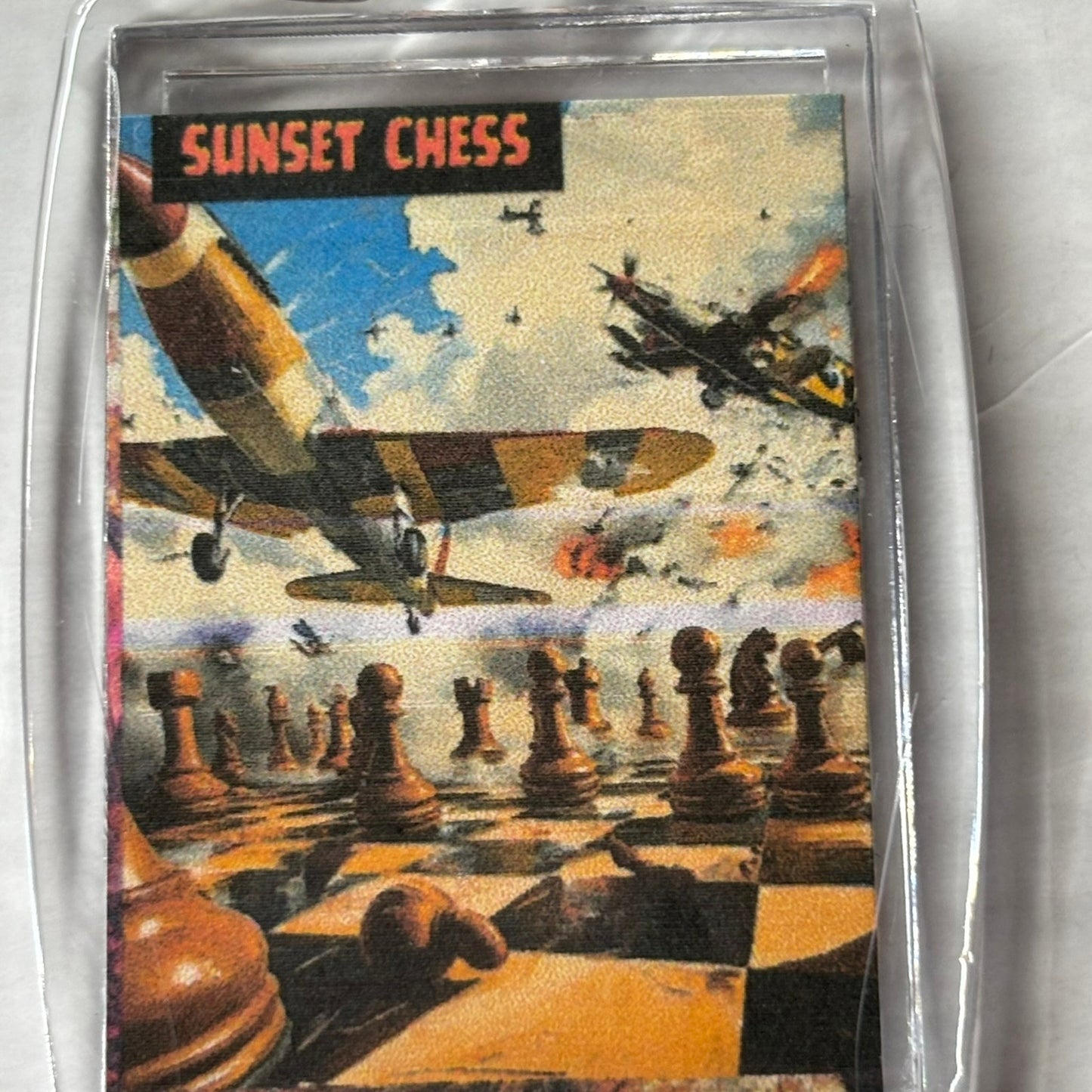 Flight War - Chess  Photo Keychain