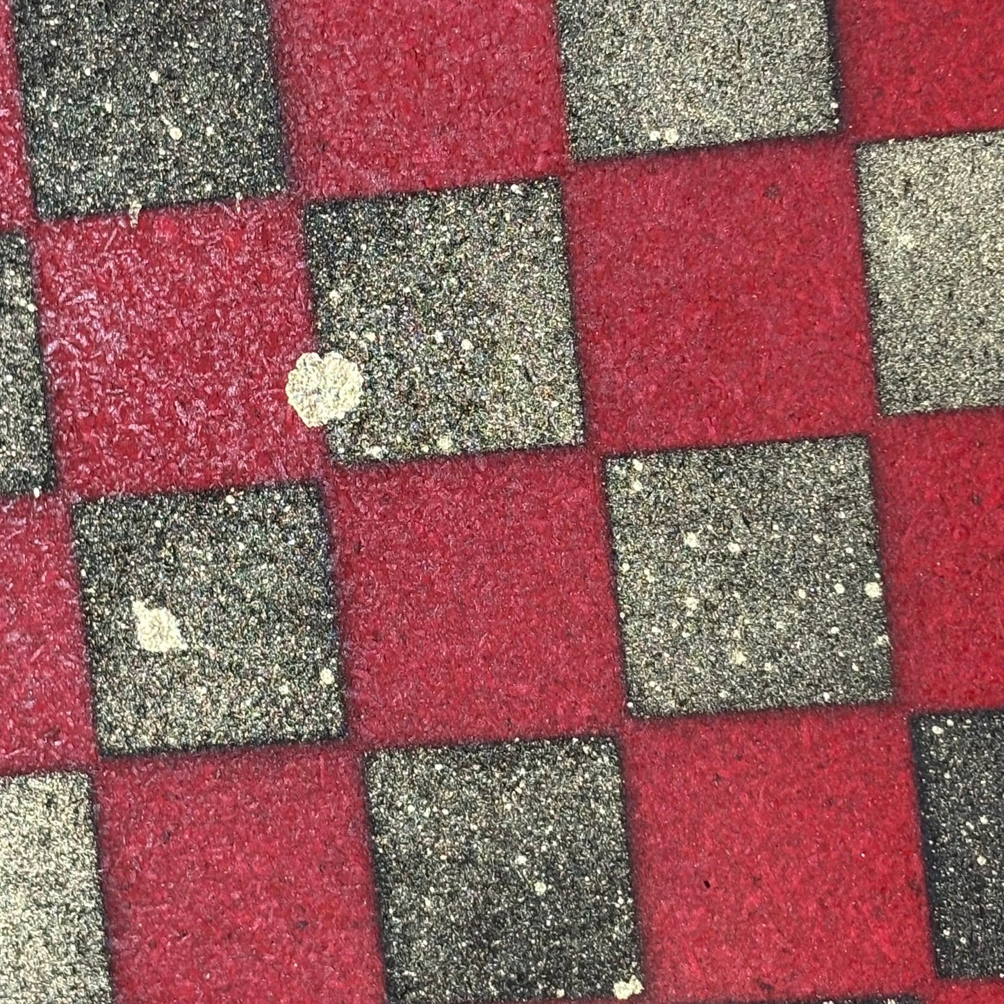 Red & Black Golden Drip - Painted Chess Board