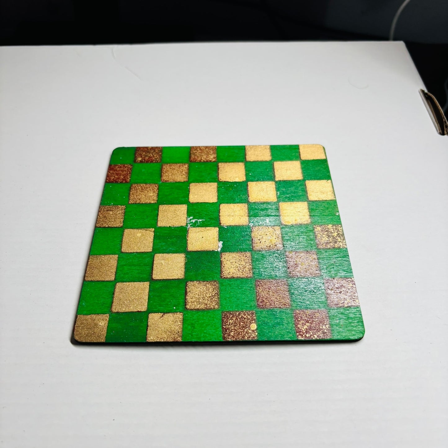 Golden Green - Mini Chess Set