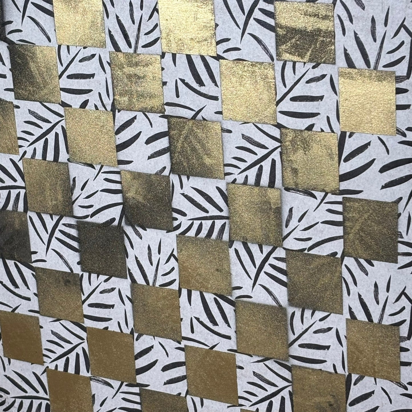 Golden Flowers - Scrapbook Chess Board