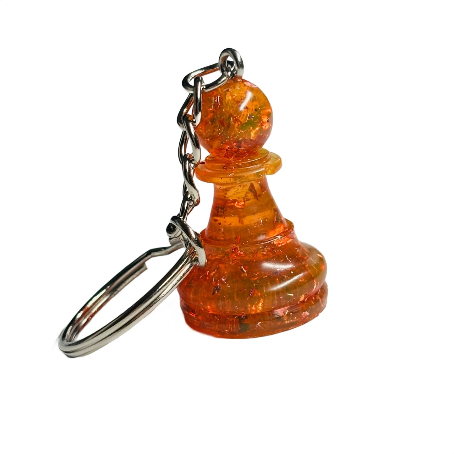 Orange Royal Pawn - Handmade Resin Keychain