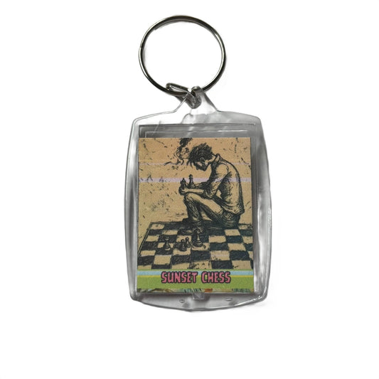 The Long Think - Chess  Photo Keychain