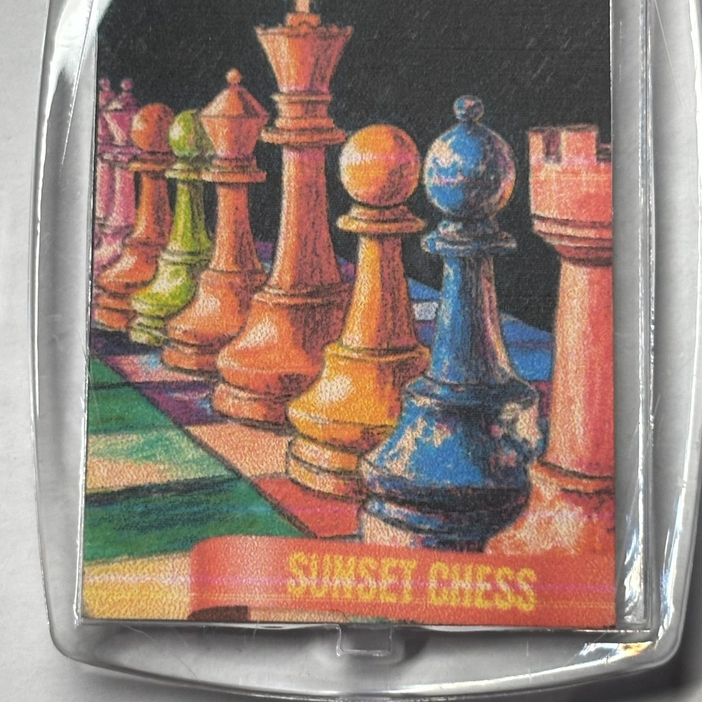Simplistic Colors - Chess  Photo Keychain