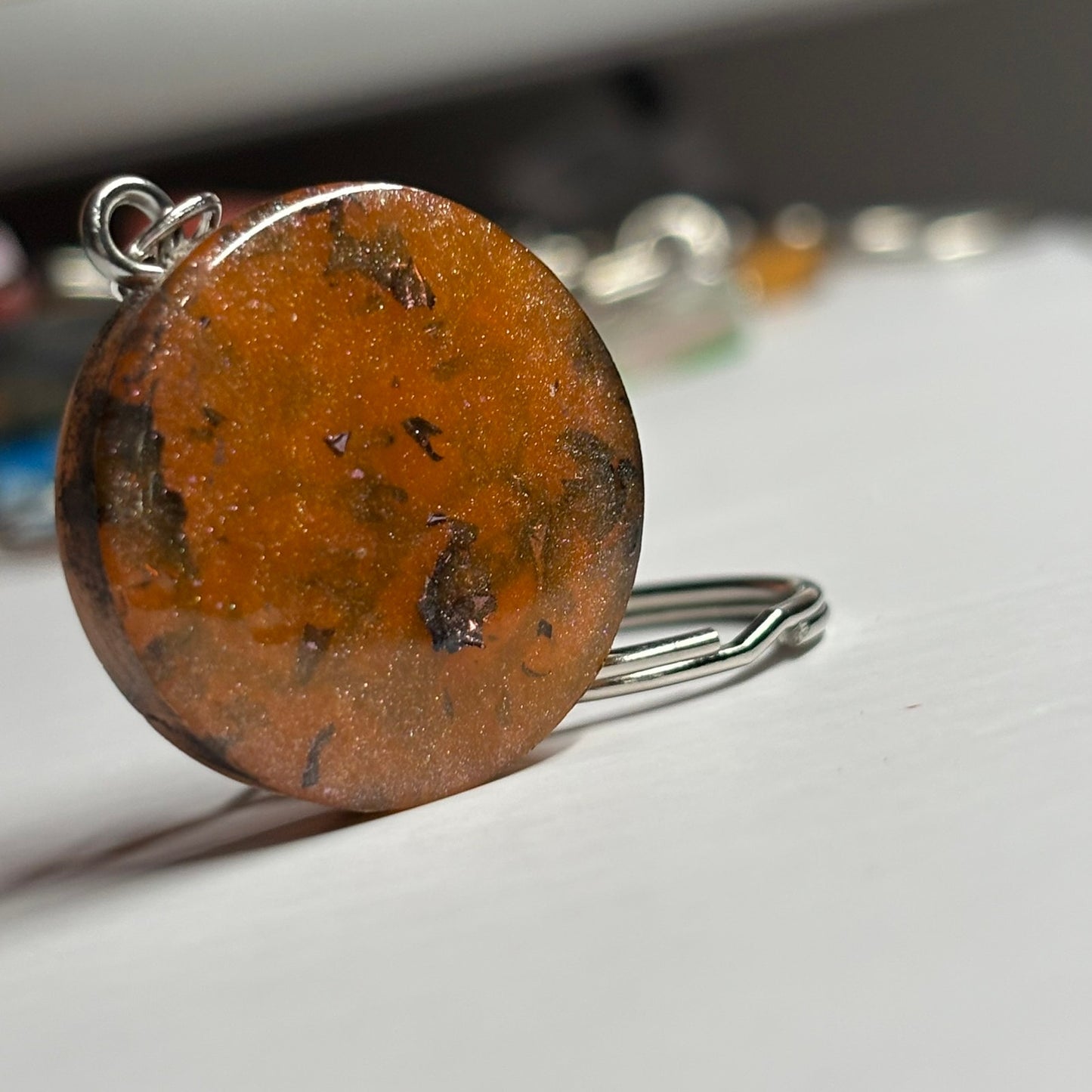 Tiger Orange King - Handmade Resin Keychain