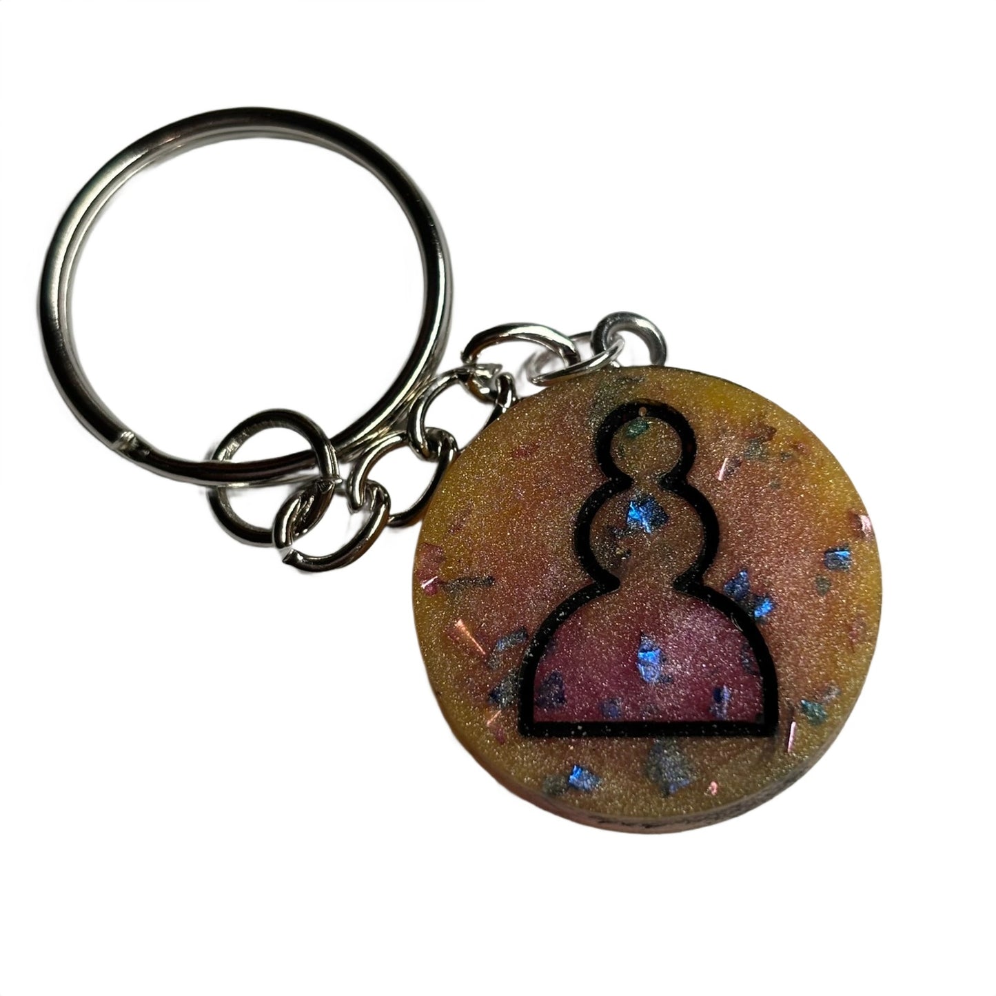 Royal Mix Pawn - Handmade Resin Keychain