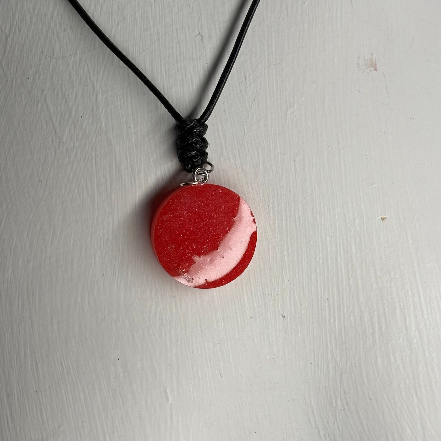 Red Pawn - Handmade Resin Chess Necklace