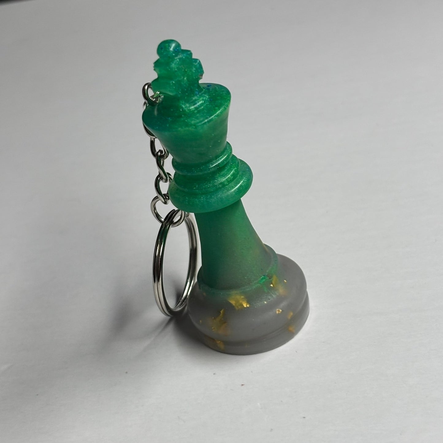 Green King - Handmade Resin Keychain