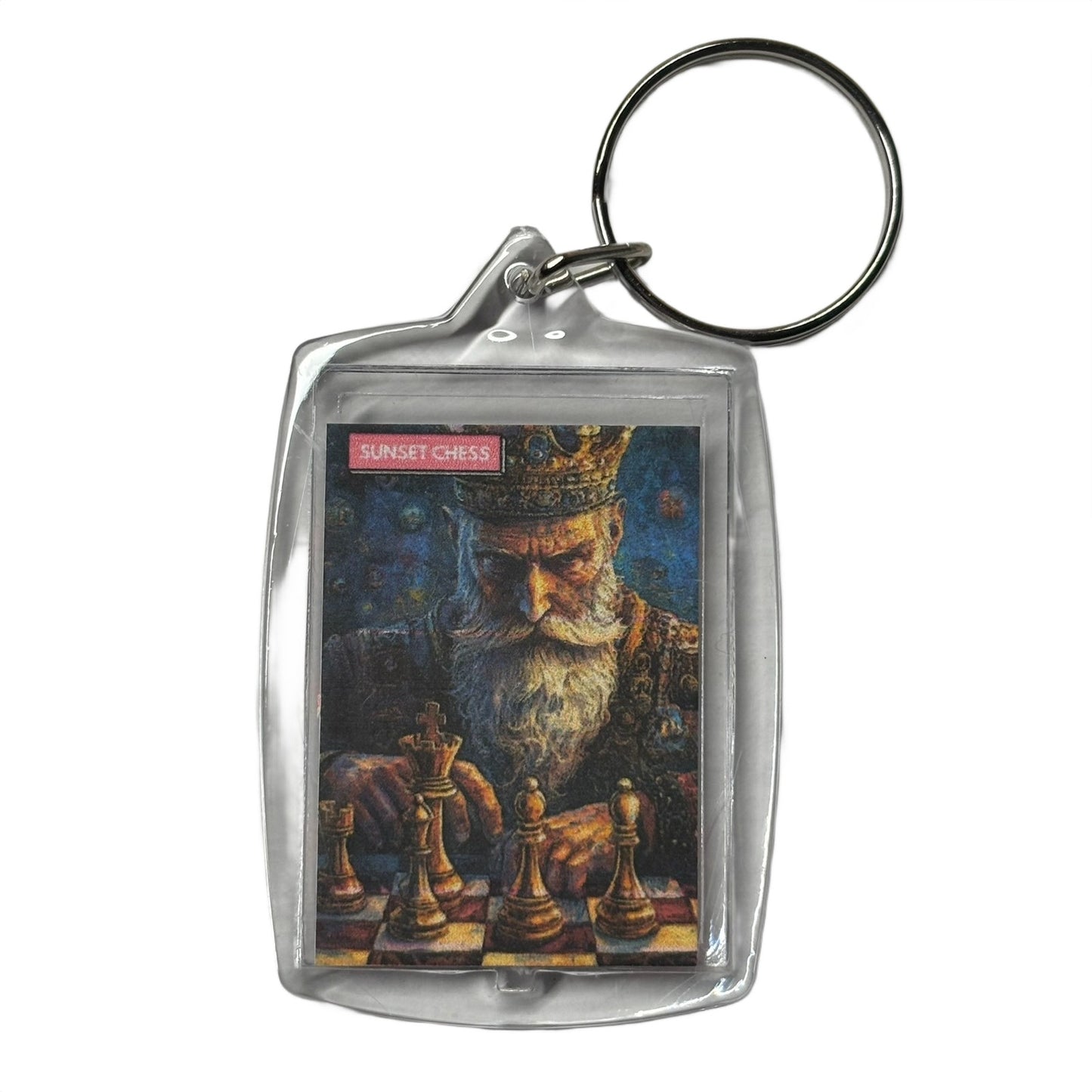 Smart King - Chess  Photo Keychain