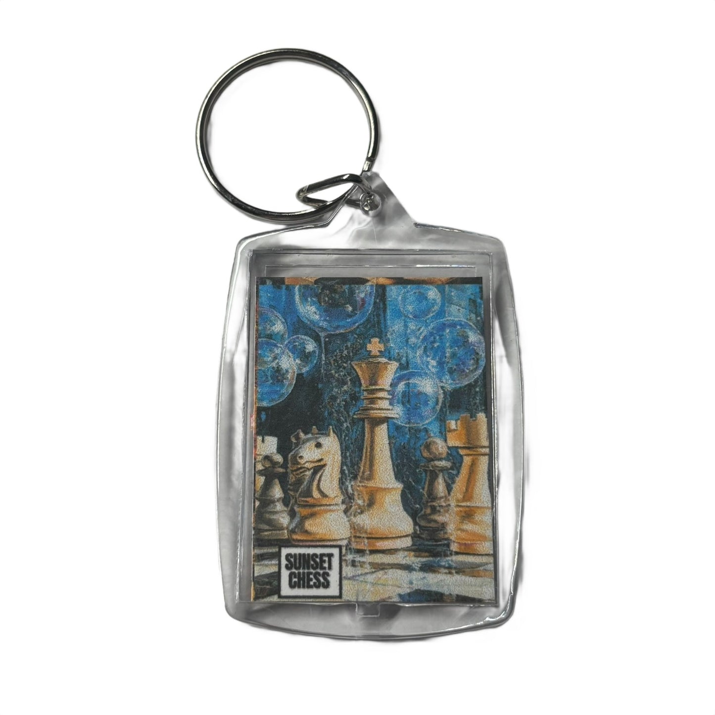 Bubbles - Chess  Photo Keychain