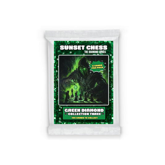 Green Diamond Part 3 - Sunset Chess Scrapbook Card Pack