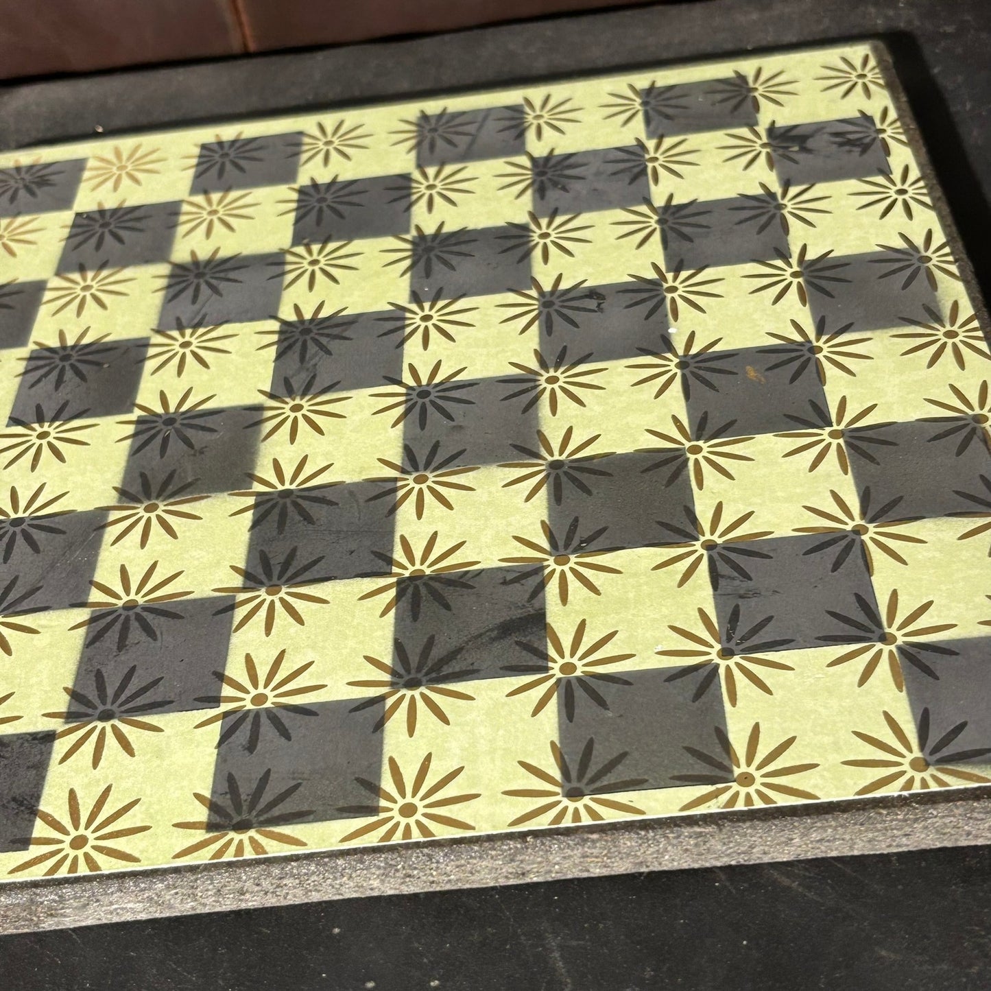 Golden Green - Scrapbook Chess Board