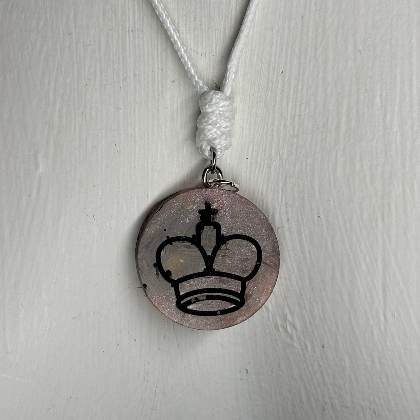 Simple King - Handmade Resin Chess Necklace