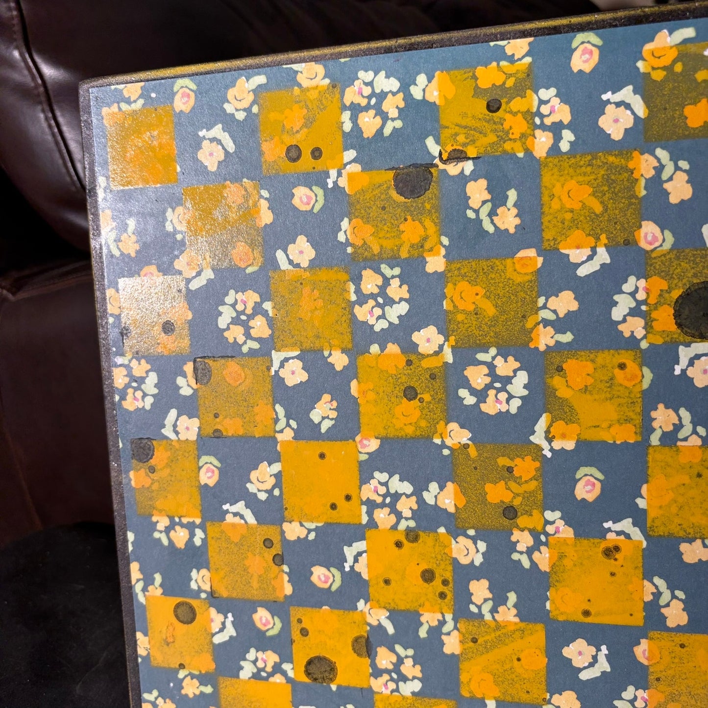 Sunflower Blue - Scrapbook Chess Board