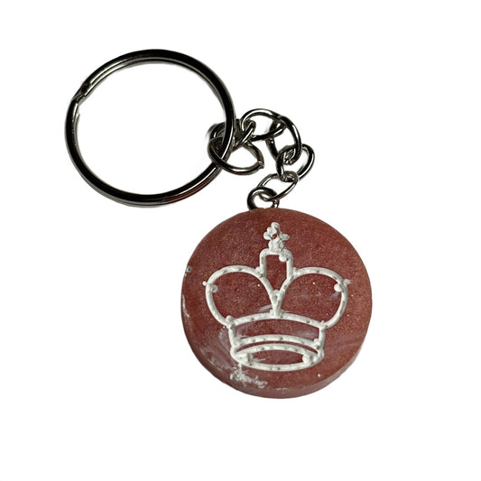Peach King - Handmade Resin Keychain