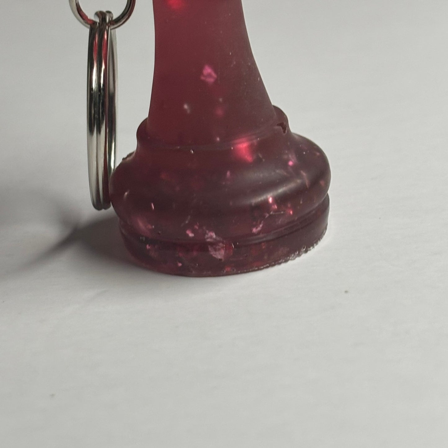 Red Crystal King - Handmade Resin Keychain
