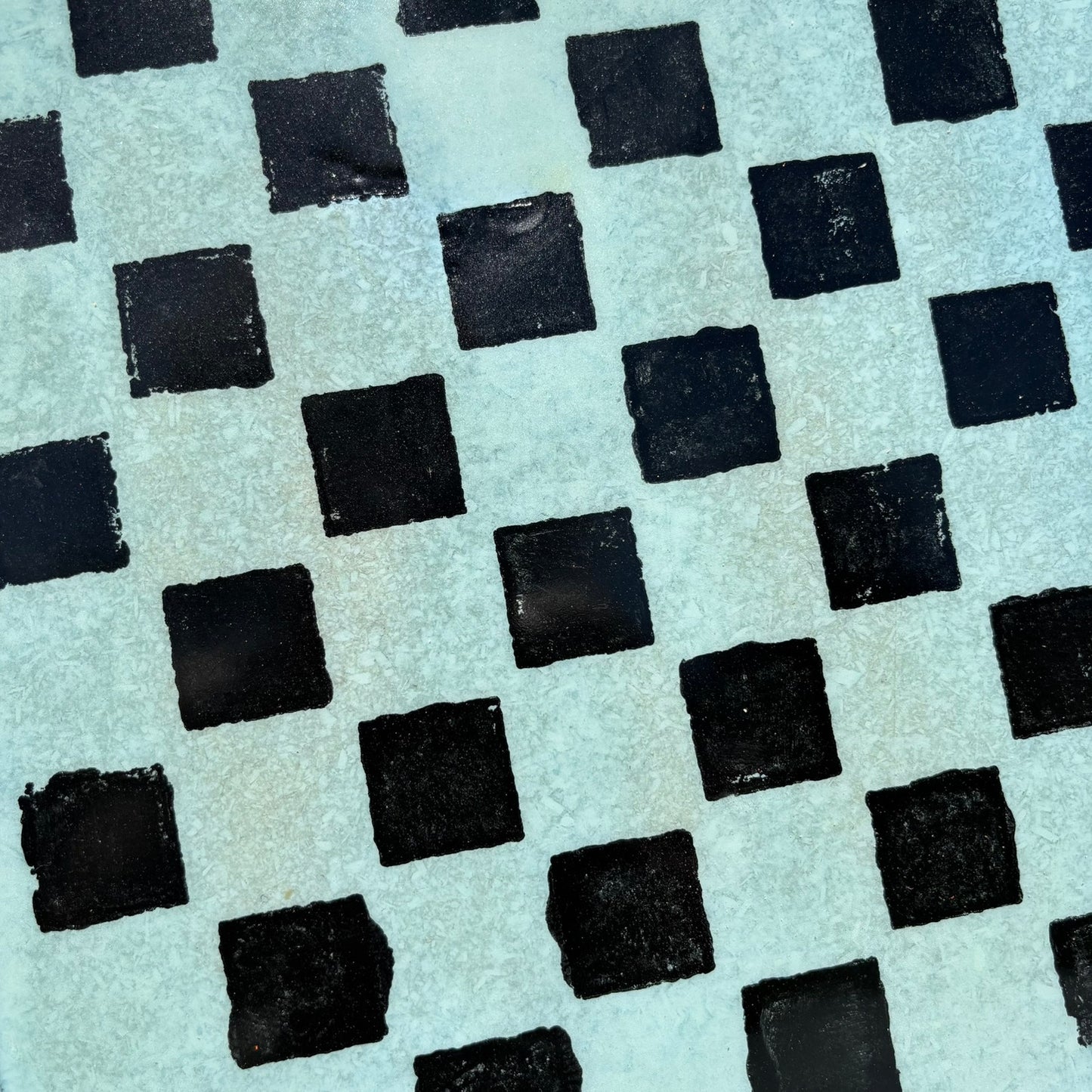Mint Blue - Resin Coated Chess Board