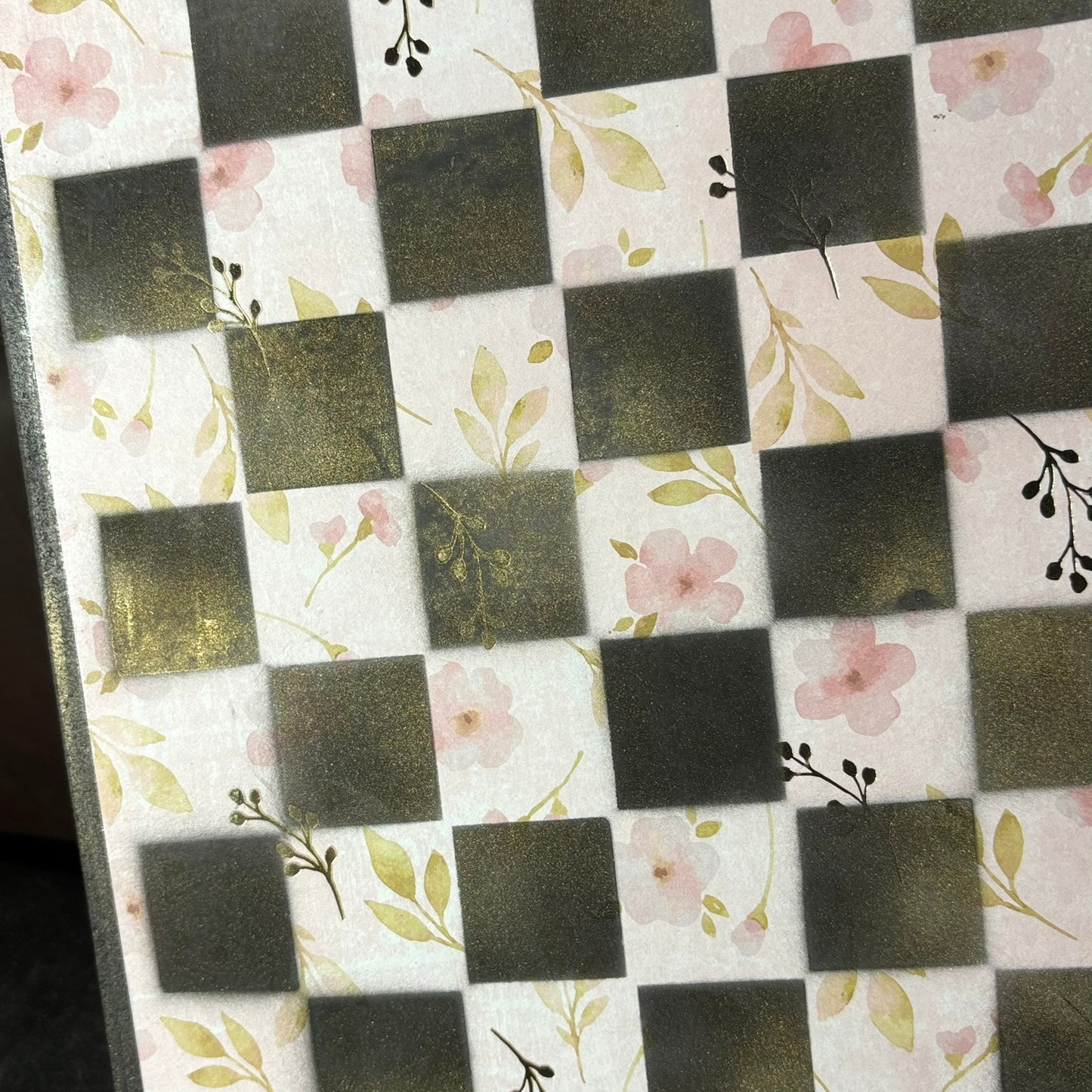 Soft Pink - Scrapbook Chess Board