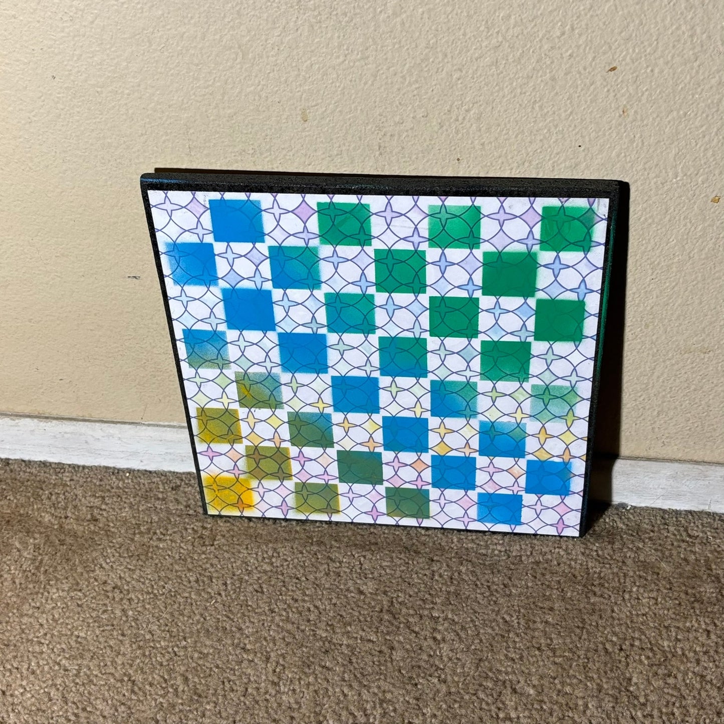 Sunset Sky Blue - Scrapbook Chess Board