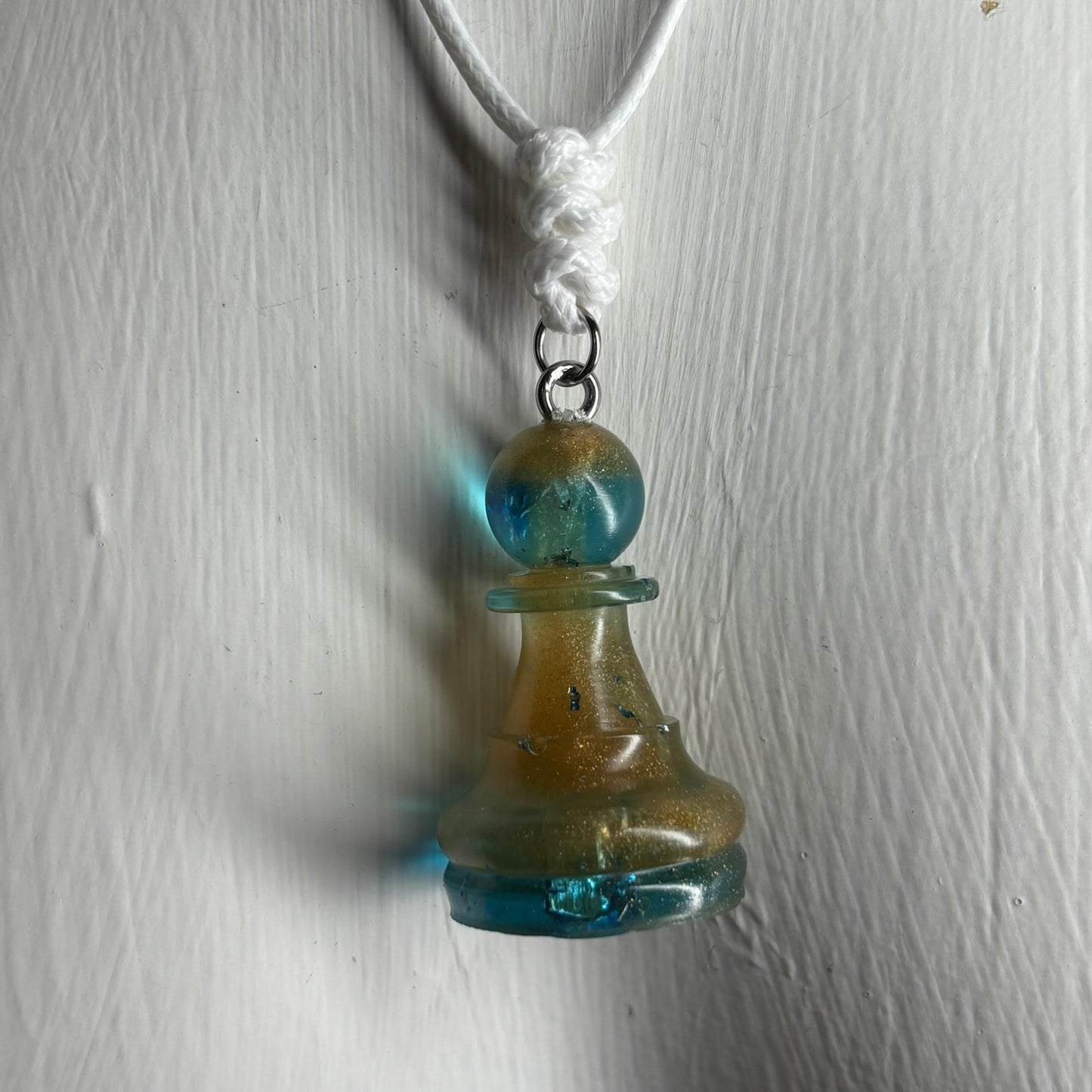 Royal Pawn- Handmade Resin Chess Necklace