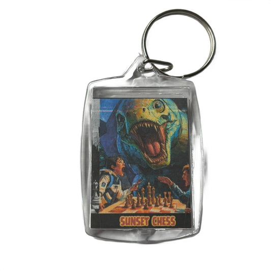 Crazy Alien - Chess  Photo Keychain