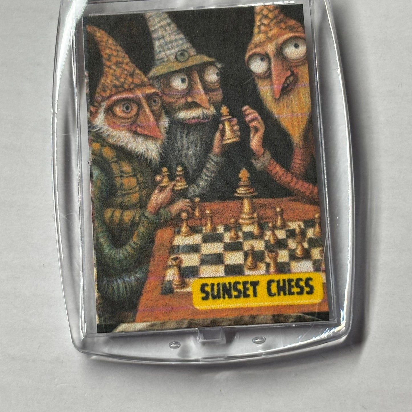 Mini Men - Chess  Photo Keychain
