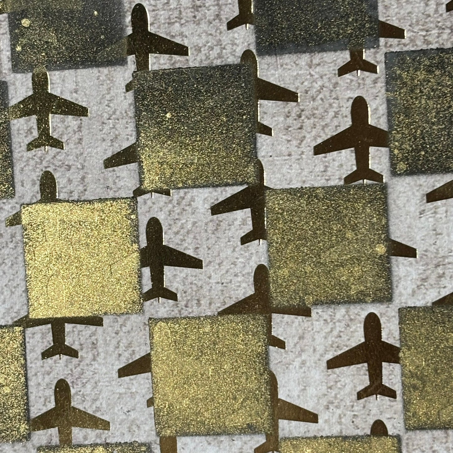 Golden Planes - Scrapbook Chess Board