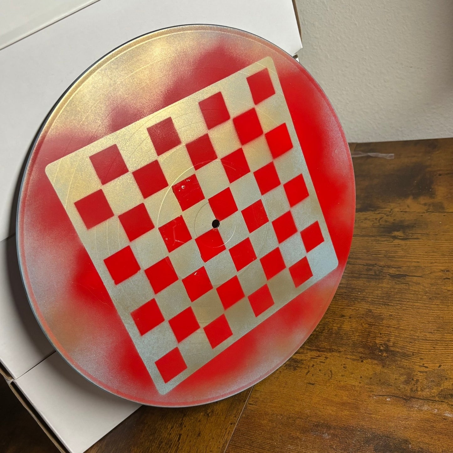Cherry Red Mist - Vinyl Chess Board