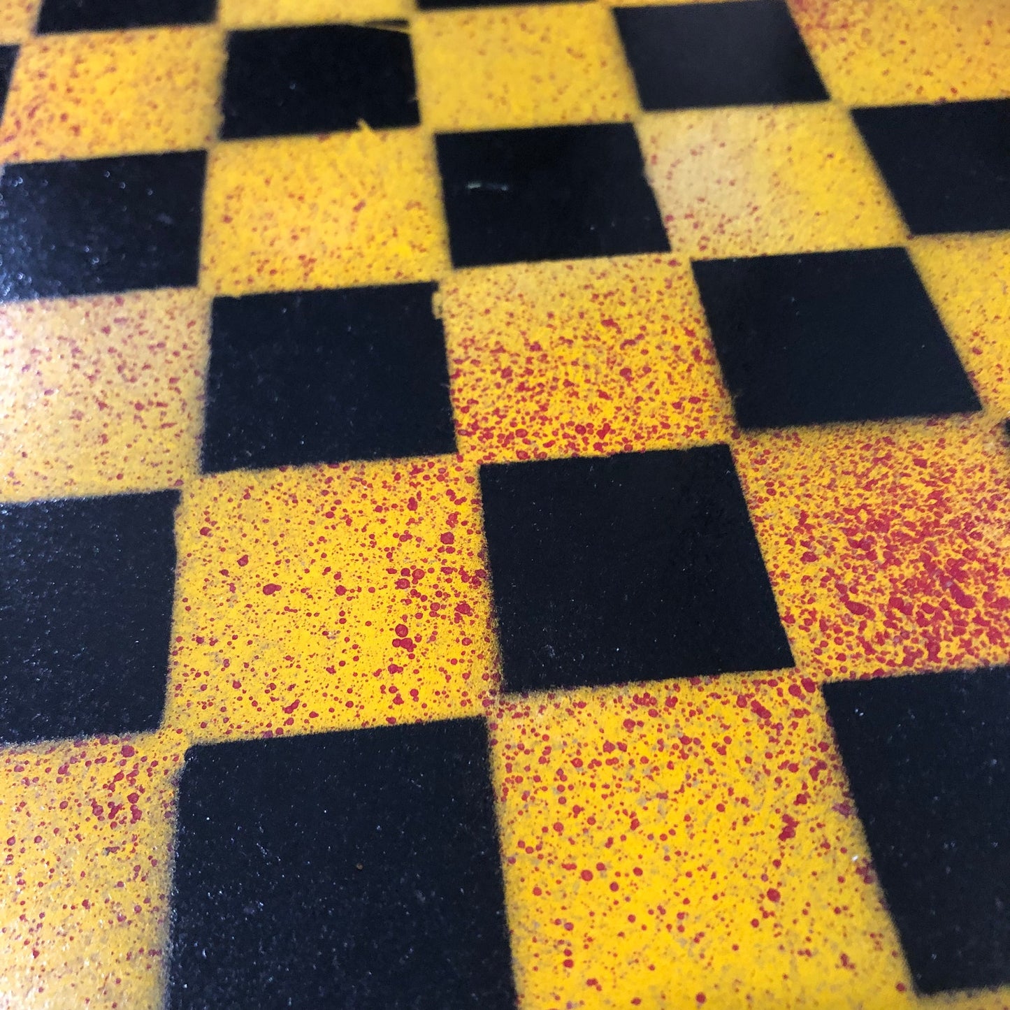 Speckled Green/Yellow - Painted Chess Set