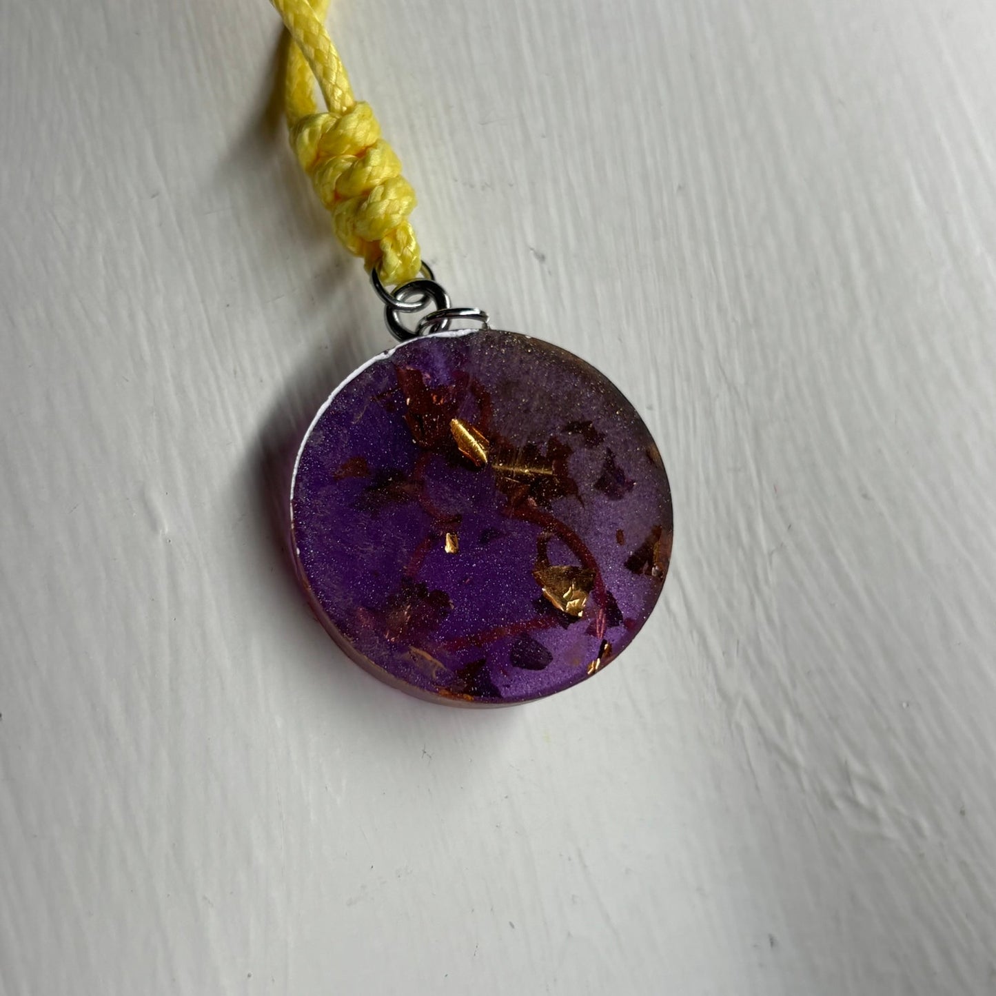 Purple Pawn - Handmade Resin Chess Necklace