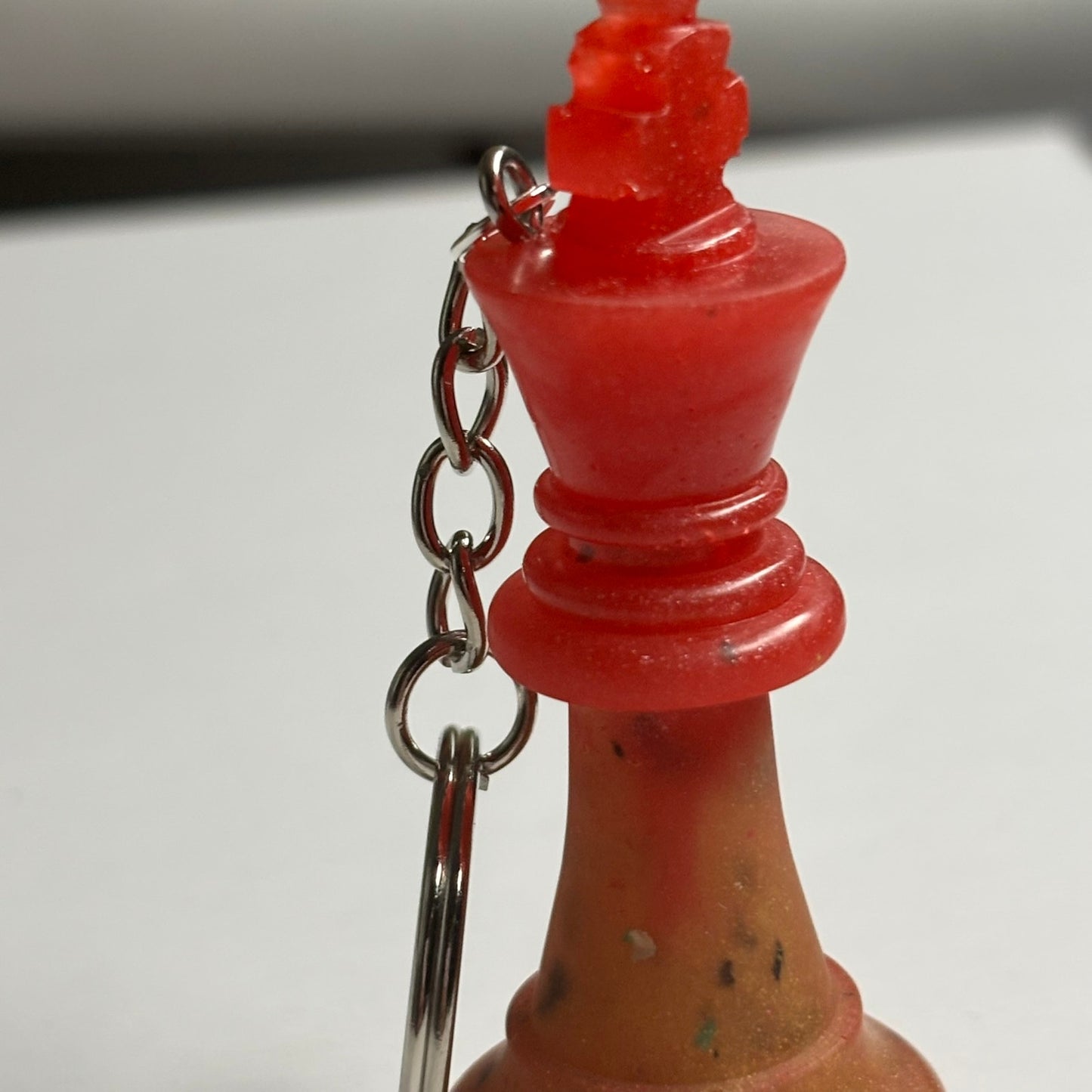 Red/Orange King - Handmade Resin Keychain
