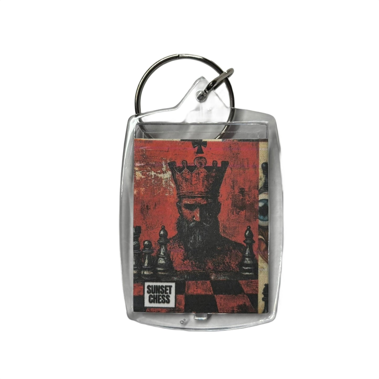 Red King - Chess  Photo Keychain