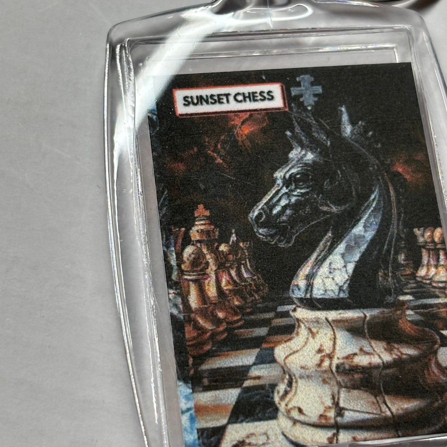 Dark Horse - Chess  Photo Keychain