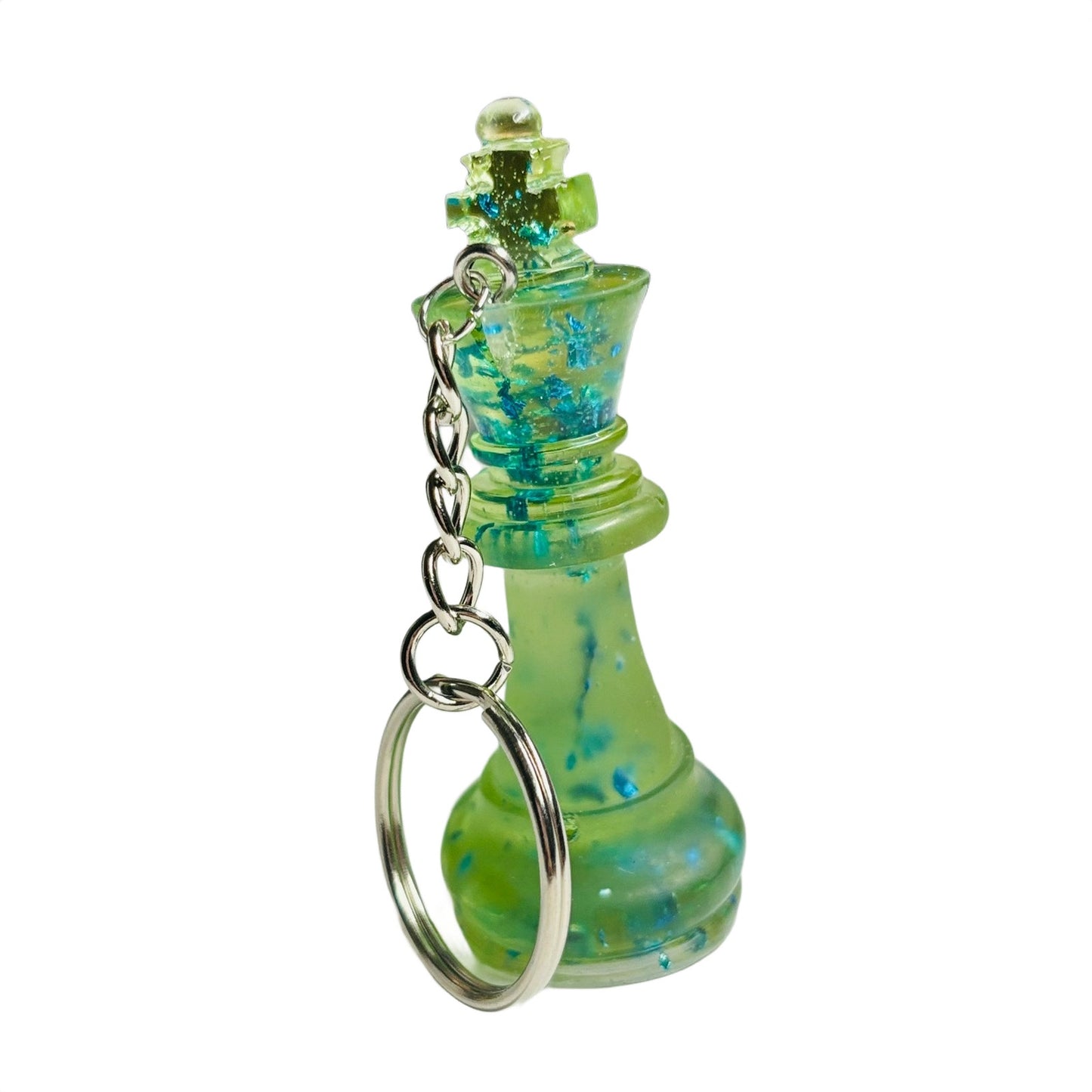 Green King - Handmade Resin Keychain