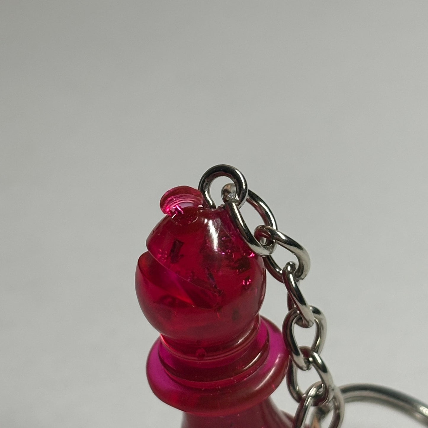 Cherry Red Bishop - Handmade Resin Keychain