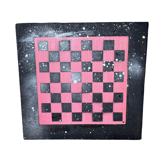 Red Chrome Drip - Large Scrapbook Chess Board