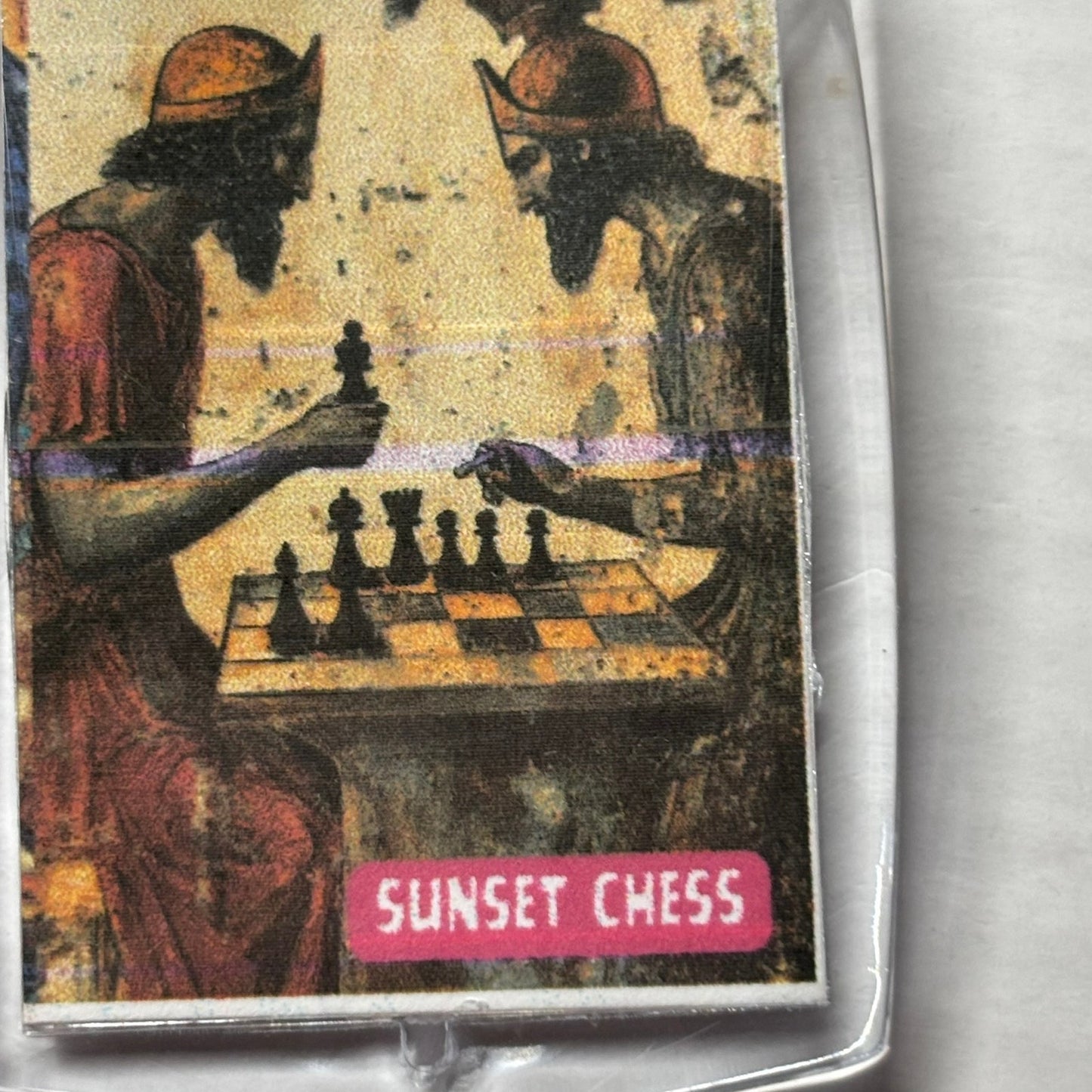 Historic Match - Chess  Photo Keychain