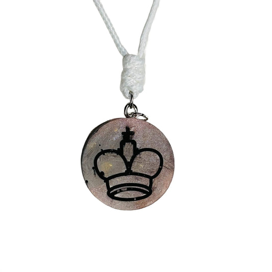 Simple King - Handmade Resin Chess Necklace