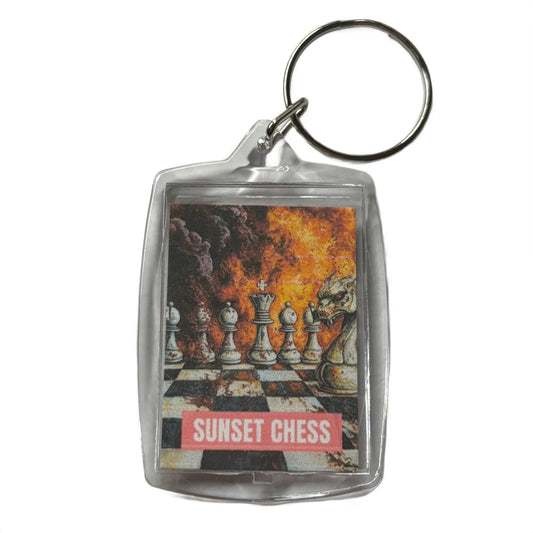 Fire Ablaze - Chess  Photo Keychain