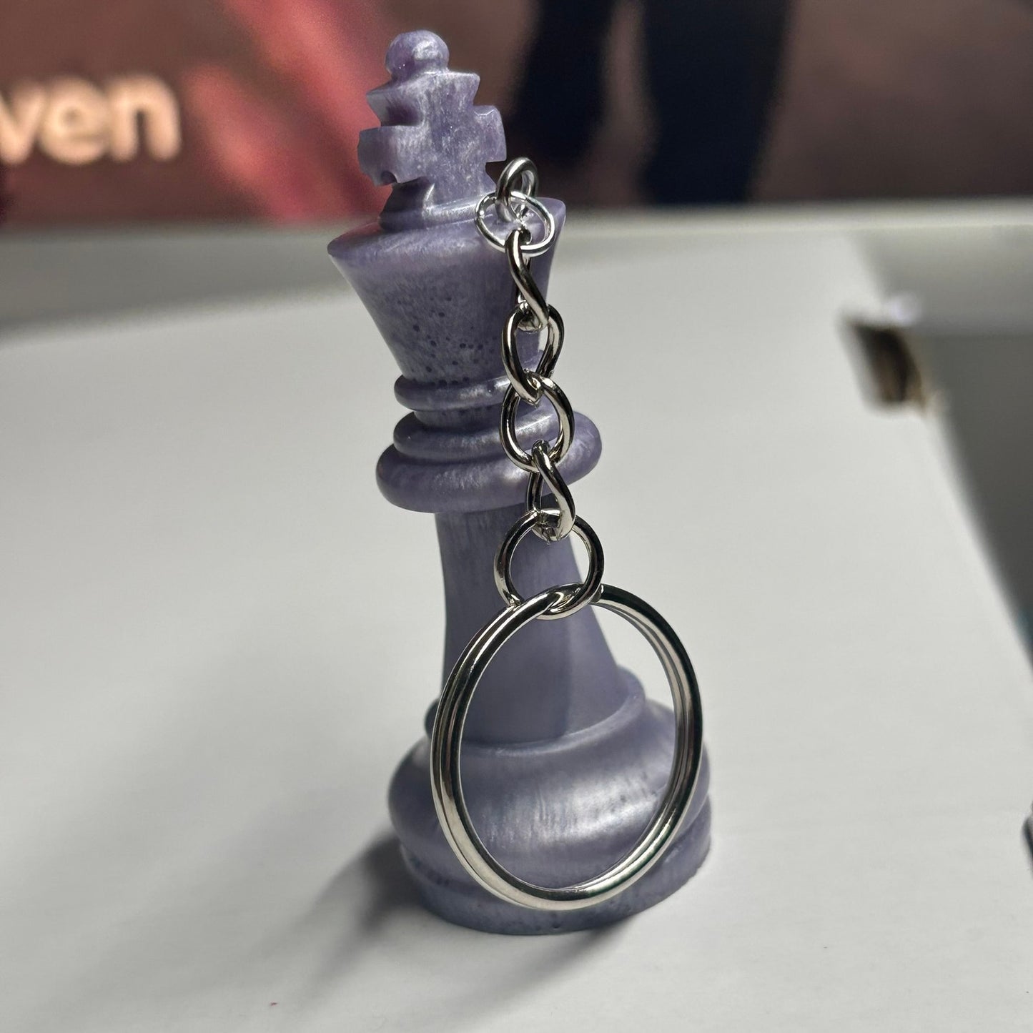 Midnight Purple King - Handmade Resin Keychain