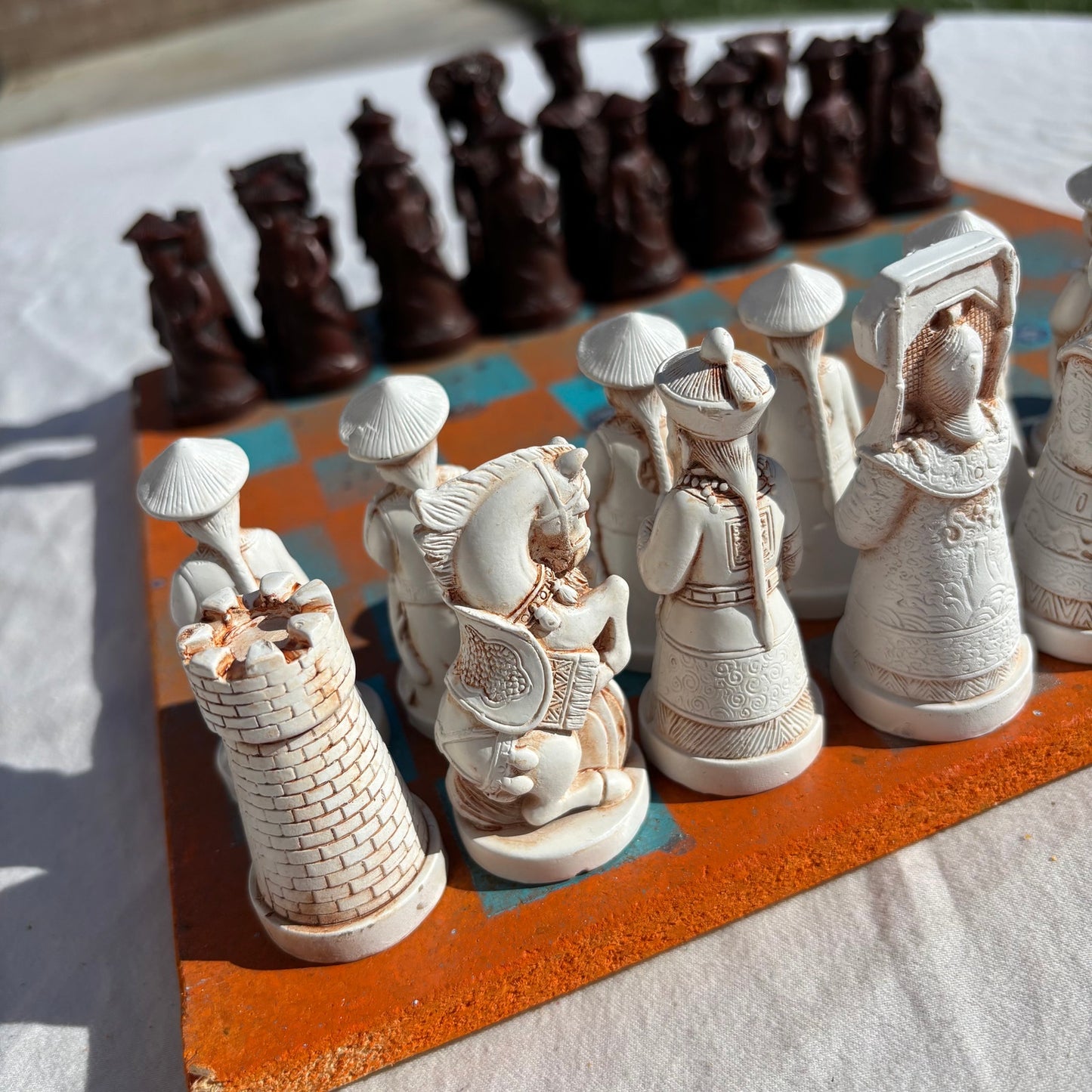 Miami Orange - Chinese Edition Chess Set