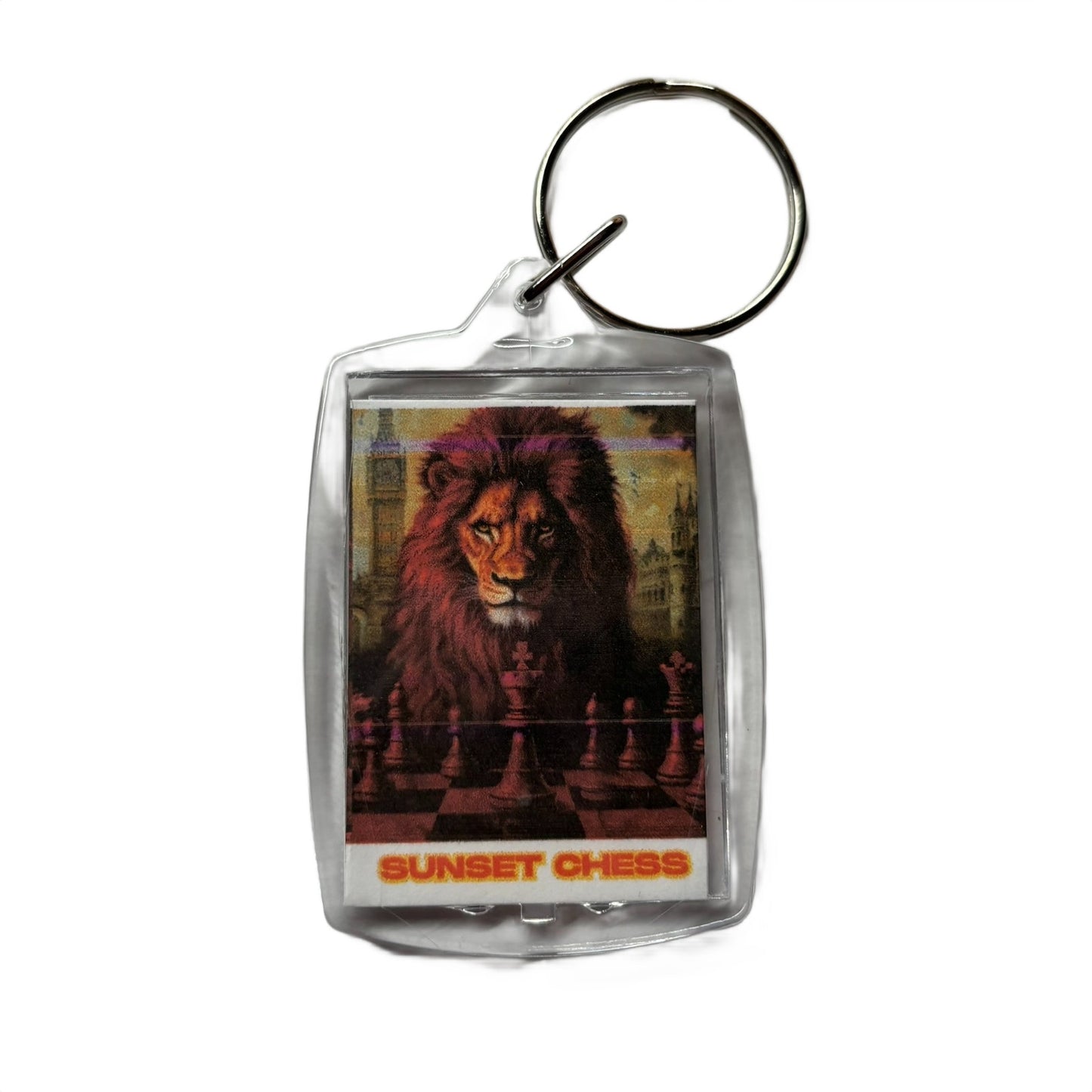 Red Lion - Chess  Photo Keychain